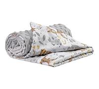 Medi Partners Coperta per neonati 100% cotone 75x100cm Bambini Minky Multifunzionale Bifacciale Morbido e Soffice per Carrozzine (Cervo con grigio Minky)