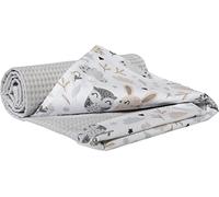 Medi Partners Coperta per Neonati 100% Cotone Waffle 75x100cm Senza riempimento Sottile Multifunzionale Bifacciale Morbido Delicate