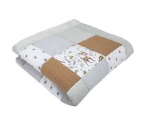 Medi Partners Coperta per neonati 100% cotone 120x120cm multifunzionale Morbido spesso Tappetino da gioco Inserto per box