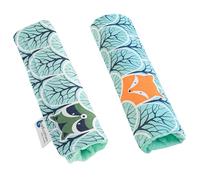 Medi Partners 2 pezzi Protezione per cintura di sicurezza per auto 17x22 cm Bambino 100% cotone Minky Double Sided Punti di attrito per auto sportive