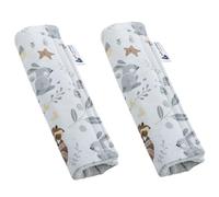 Medi Partners 2 pezzi Protezione per cintura di sicurezza per auto 17x22 cm Bambino 100% cotone Minky Double Sided Punti di attrito per auto sportive