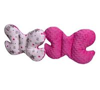 Medi Partners Cuscino per la testa per bambini, 100% Cotone/Minky cuscino cervicale per auto passeggino viaggi sonno collo
