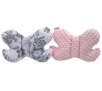 Medi Partners Cuscino per la testa per bambini, 100% Cotone/Minky cuscino cervicale per auto passeggino viaggi sonno collo