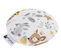 Medi Partners Cuscino termico con noccioli di ciliegia per bambini 180g rotondo 15cm ecologic 100% cotone calore + terapia del freddo (Cervo)