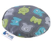 Medi Partners Cuscino termico microonde con noccioli di ciliegia 180g 15cm 100% Cotone Riscaldante Cuscino Cervicale per terapia del freddo e del calore (creature)