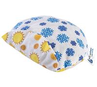 Medi Partners Cuscino termico microonde con noccioli di ciliegia 180g 15cm 100% Cotone Riscaldante Cuscino Cervicale per terapia del freddo e del calore (Soli/pupazzi di neve)