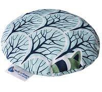 Medi Partners Cuscino termico microonde con noccioli di ciliegia 180g 15cm 100% Cotone Riscaldante Cuscino Cervicale per terapia del freddo e del calore (Procione nel bosco)