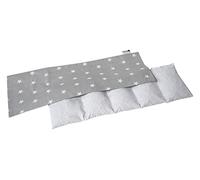 Medi Partners Cuscino Termico noccioli ciliegio 60x20cm 800g 100% Cotone 5 Camere Grande Terapia del freddo Federa sfoderabile (Stelle)