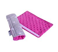 Medi Partners Protezione per cintura di sicurezza per auto 17x22 cm Bambino 100% cotone Minky Double Sided Punti di attrito per auto sportive