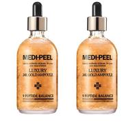 MEDI-PEEL Luxury 24K Gold Ampoule 9 Peptide Serum 100ml x 2 Anti-Aging K-Beauty