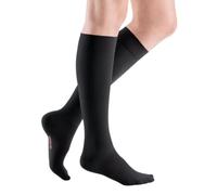 medi ven elegance CCL2 AD - Calze a compressione normali, 39-44 cm, con orlo in maglia III, colore: Nero