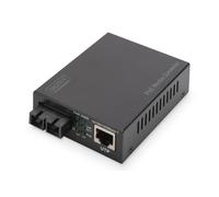 DIGITUS DN-82150 - Convertitore multimediale, Gigabit Ethernet, RJ45/SC Duplex, PoE