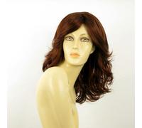 Media Lunghezza Parrucca Per Women Ondulato Scuro Brown Copper Intenso: 322 C.