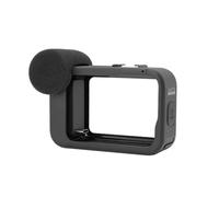 Media Mod, compatibile con GoPro, HERO13 HERO12 HERO11 | Modello HERO10 HERO9, telaio scheletro in plastica, supporto accessorio luce display