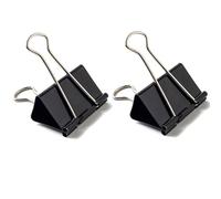 Media nero carta Binder clip morsetti, Coideal 24 Pack 1 1/4 pollici metallo Bulldog clip foto Picture Bag Sealer file clip documento titolare per ufficio casa cucina (32mm)