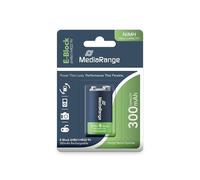 MediaRange MRBAT124 batteria per uso domestico Batteria ricaricabile 9V Nichel-Metallo Idruro [NiMH] (MediaRange MRBAT124 batte NEW