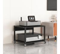 Media Stand Audio Rack - Supporto stereo moderno Mid-Century per console di gioco, DVD e apparecchiature AV - Mensola angolare e supporto per giradischi per soggiorno e sale da gioco.
