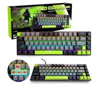 Media-Tech Tastiera Meccanica Gaming 60% Red Core MX60 con Interruttori RGB Rossi, 19 Effetti Anti-Ghosting, 25 Tasti, 68 Tasti Compatti, USB-C per PC Gaming ed e-Sports