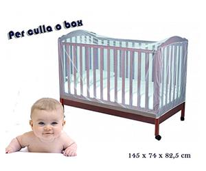 MEDIA WAVE store Zanzariera universale per culle lettini e box 145 x 74 x 82,5 cm Mosquito Net