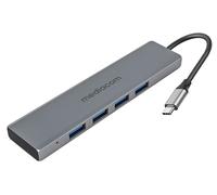 MEDIACOM ADATTATORE HUB TYPE-C- 4 PORTE USB 3.0 STRUTTURA IN ALLUMINIO
