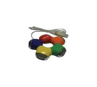 MEDIACOM Color Snake Hub Usb 2.0 - 4 porte USB, snodabile, 480mbit/s (M-HU2C4)