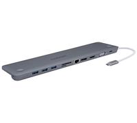 MEDIACOM DESKTOP USB-C TO HDMI + ETHERNET + DISPLAY PORT + CARD READER + AUDIO
