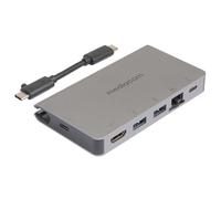 MEDIACOM HUB TO USB-C TO HDMI + RJ45 + USB + TYPE C E POWER DELIVERY 100W IN ALL