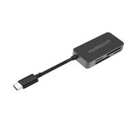 MEDIACOM Lettore scrittore di memorie Memory Card Card Reader USB-C in Alluminio SD Micro SD