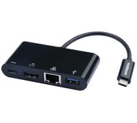 Mediacom M-DOCKTPC Docking Station USB-C to USB3.0/HDMI/GLAN