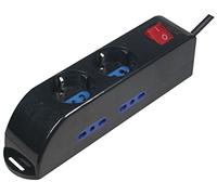 Mediacom M-PM6I Interno 6AC outlet(s) Nero prolunghe e multiple