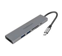 Mediacom MD-C312 replicatore di porte e docking station per notebook Cablato USB 3.2 Gen 1 (3.1 Gen 1) Type-C Grigio Mediacom