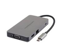MEDIACOM DOCKING STATION USB-C TO HDMI + 2 PORTE USB + VGA + RJ45 + CARD READER