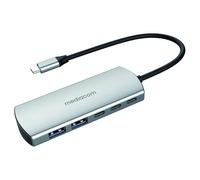 Mediacom MD-C324 hub di interfaccia USB 2.0 Type-C 5000 Mbit/s Alluminio Mediacom