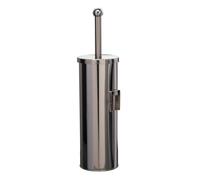 MEDIALINTERNATIONAL - 101802 - Portascopino Basic Metal Mural - da muro - diametro 9,8 cm - altezza 38 cm - acciaio inox - Medial International - 67506 - Conf. da 1 Pz. - 101802