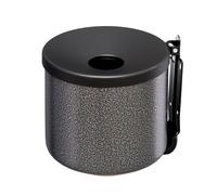 MEDIALINTERNATIONAL - 106004 - Posacenere murale Nido - diametro 16 cm - H 14 cm - 2 L - metallo verniciato - silver punteggiato - Medial International - 89993 - Conf. da 1 Pz. - 106004