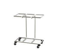 Medial - 108010 - Carrello mobile Triflux - 83,3x36x90 cm - con ruote - 3 portasacco da 100 L ciascuno - acciaio - Medial - 67556 - Conf. da 1 Pz. - 108010