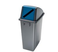 Medial - 114215 - Contenitore Office 60 Lt - con feritoia per carta - 33x46x79 cm - grigio-blu - Medial - 76495 - Conf. da 1 Pz. - 114215
