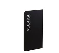 etichetta adesiva raccolta differenziata - con stampa plastica - 50 x 300 mm - vinile - bianco opaco - medial