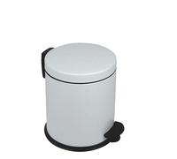 Medial - 913051 - Pattumiera a pedale New Bin Basic - 5 L - metallo verniciato - bianco - Medial - 99694 - Conf. da 1 Pz. - 913051