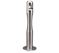 Medial - 108007 - Posacenere da terra - a colonna - diametro 13 cm - H 108 cm - base 29 cm - inox silver - Medial - 77979 - Conf. da 1 Pz. - 108007