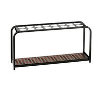Portaombrelli Multi - 16 posti - 100,2 x 26 x 52,5 cm - nero/acciaio - Medial In