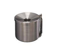 MEDIALINTERNATIONAL Posacenere Murale Nido, 2 l, Inox Satinato
