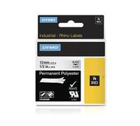 DYMO IND 622289 - Etichette DYMO IND in poliestere, 12 mm, nero/trasparente