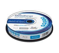 MediaRange 10 BluRay Double Layer BD-R DL HTL Printable 50GB 6x MR509