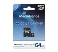 MediaRange 64GB MicroSDXC 64GB MicroSDXC Class 10 memoria flash (MicroSDXC, Class 10, Nero, SD, Lampadina)
