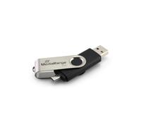 Mediarange 813013 chiavetta usb usb 2 in 1 otg da 32 gb mobile | USB-A e micro USB OTG, per smartphone, tablet e PC