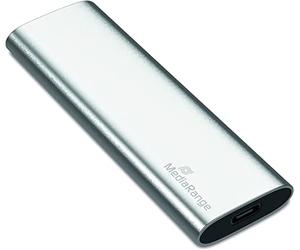 MediaRange 813058 disco rigido esterno usb type-c 480 gb argento mr1102