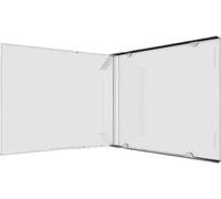 200 Custodie MediaRange CD Jewel Case 10,4mm singole SENZA TRAY Clear BOX110