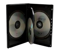 MediaRange DVD video box capacity: 4 CD/DVD black (pack of 50) black BOX17