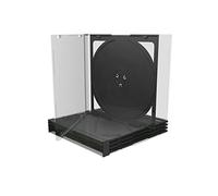 50 CUSTODIE DOPPIE JEWEL CASE 2 POSTI Box Black Tray Per CD DVD DISCO BOX23